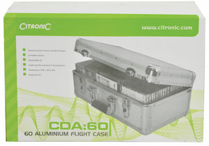 Citronic CDA:60 Aluminium CD Flight Case (Holds 60 CDs)