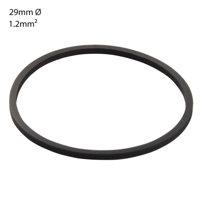 AUDIO/CASSETTE SQUARE SECTION DRIVE BELT. 29mm x 1.2mm (1 BELT)