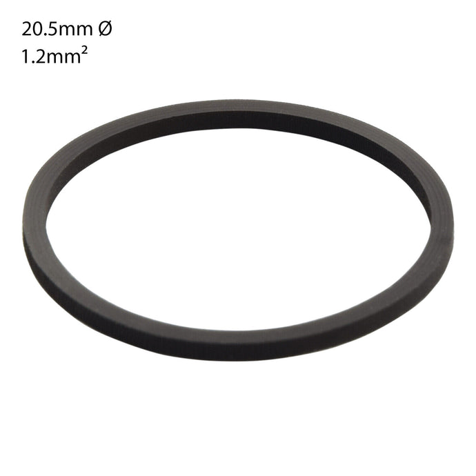 AUDIO/CASSETTE SQUARE SECTION DRIVE BELT. 20.5mm x 1.2mm (1 BELT)