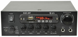 QTX KAD-2BT Digital Stereo Amplifier With Bluetooth 55w Tuner, USB & SD BNIB