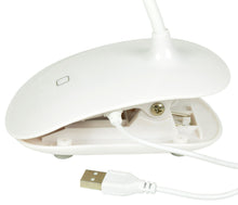 Load image into Gallery viewer, LED USB Clip On or Free-Standing Desk Lamp touch control, 3 settings White