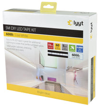 Load image into Gallery viewer, 5m DIY led tape kit - single colour ip65 cool white (6000k)
