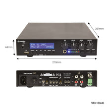 Load image into Gallery viewer, ADASTRA UM60 Compact 100V Mixer-Amp  with BT/FM/USB