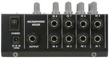 Load image into Gallery viewer, QTX 8 Channel Mini Mono Microphone Mixer