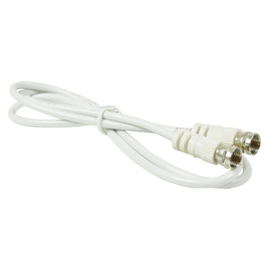 F plug to F plug Lead 1.0m White