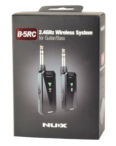 NuX NU-X B-5RC Rechargeable Wireless Guitar Transmitter/Receiver Bug Set 2.4GHz