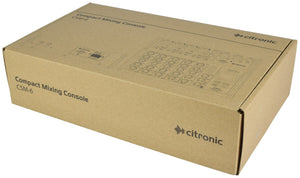 Citronic CSM-6 Compact 6 Way Mixer with USB, Bluetooth & Digital Delay Effect