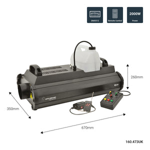 QTX QTFX-2000 mkII High Power Fog Machine 2000W