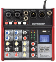 Load image into Gallery viewer, Citronic CSM-4 Compact 4 Way Mixer with USB, Bluetooth &amp; Digital Delay Effect