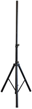 Load image into Gallery viewer, QTX 35MM Heavy Duty 50kg Steel PA Tripod Speaker Stand Black