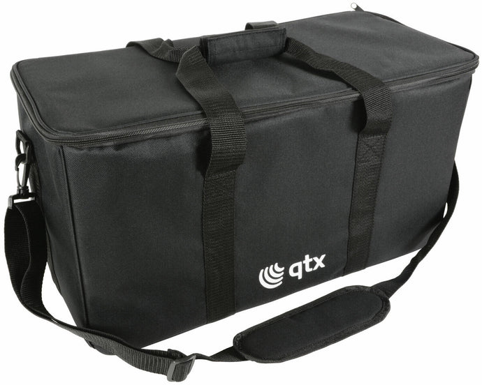 QTX 4 8 Way Par Can Lighting Fixture Padded DJ Transport Carry Bag with Dividers