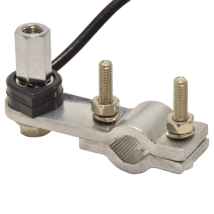 CB Aerial Flat Bar Mirror Mount with hole to accept Standard 3/8 Thread Antenna