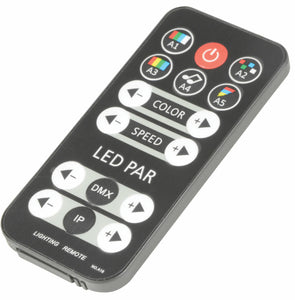 QTX PAR12 RGBW DMX PAR Light 3 x 4W LED inc Remote