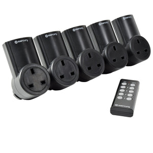 Wireless Remote Control Mains Sockets - Set of 5