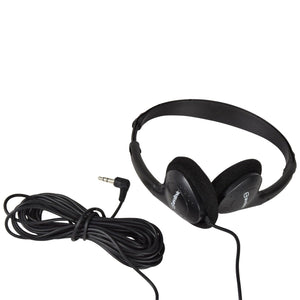 STEREO TV HEADPHONES 5M LONG WIRE WITH VOLUME CONTROL