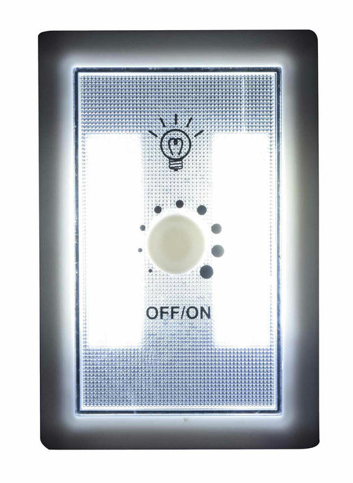 Dimmable LED Switch Wall Light Night Light Portable Battery Operated 2W