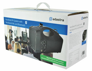 Adastra Handheld PA System with Neckband Mic and Bluetooth USB FM