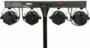 QTX PB-1214 LED PAR Bar System with Tripod, Remote and transport bag