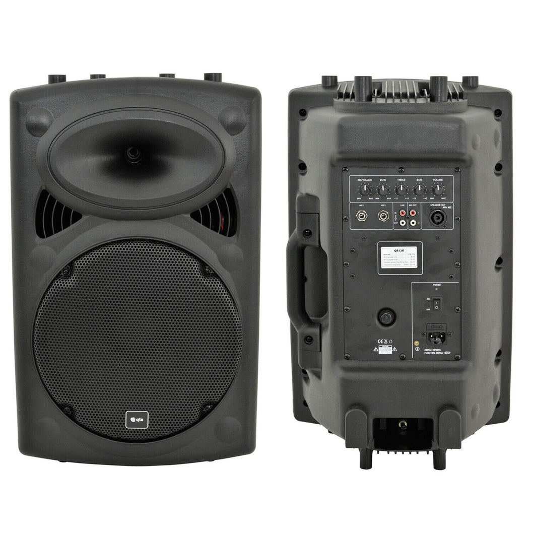 QTX QR12K active moulded speaker cabinet - 300Wmax
