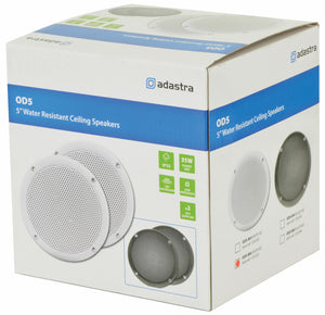 OD Series Water Resistant Ceiling Speakers 16.5cm (6.5"), 100 max, 8 ohms, Pair