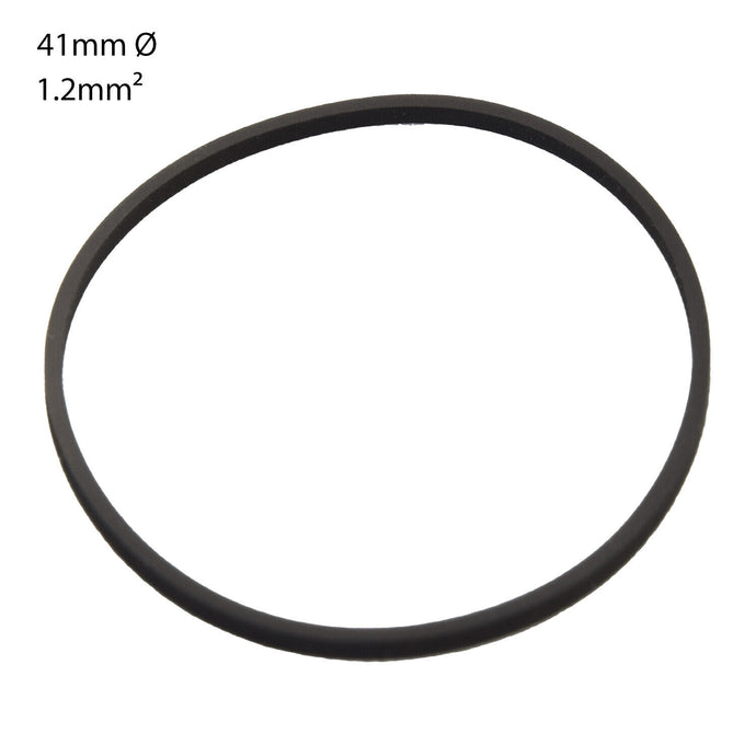 AUDIO/CASSETTE SQUARE SECTION DRIVE BELT. 41mm x 1.2.mm (1 BELT)