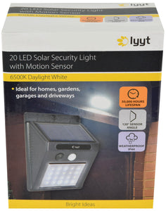 20 LED Solar Light With Security Motion Sensor,  Outdoor Lamp, Waterproof