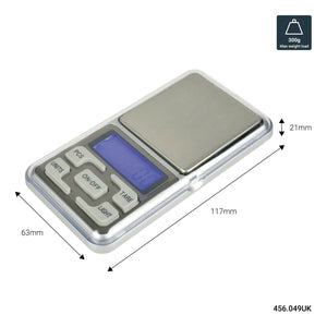 Mercury PS300 Digital Pocket Micro Weighing Scale (300g max load)