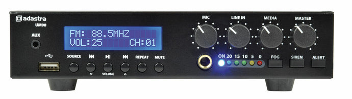 ADASTRA UM90 Compact 100V Mixer-Amp  with BT/FM/USB