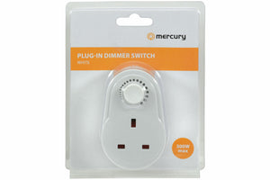 2 x Plug-in Adjustable Dimmer Switch for Home Lamps