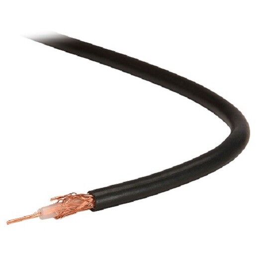 10M RG58 50 OHM CABLE. BLACK (NO CONNECTORS)