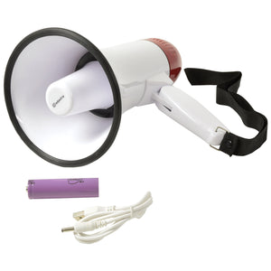 RM10 USB Rechargeable Megaphone Speaker 10W with Siren