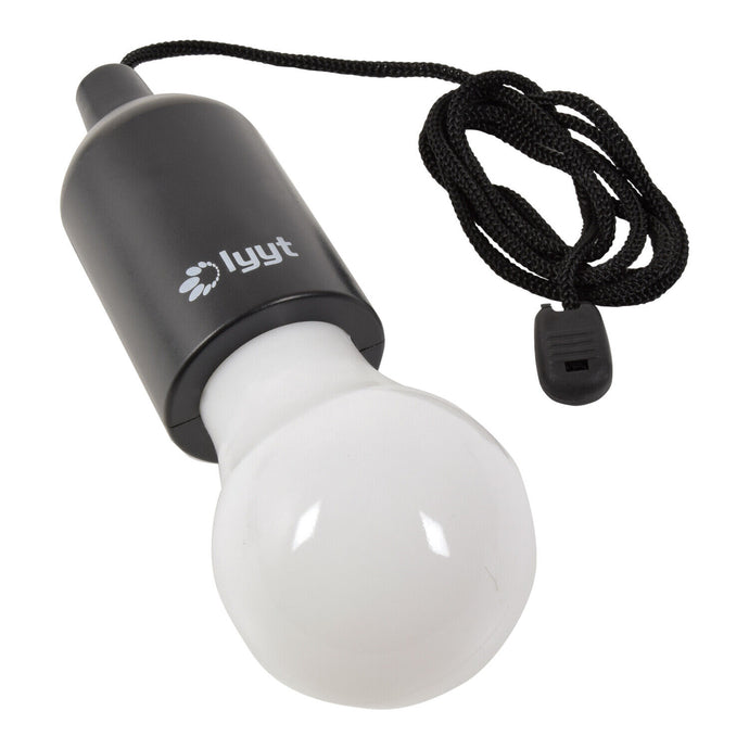 Battery Powered LED Pull Light Bulb 50 Lumens for Sheds Tents Cupboards
