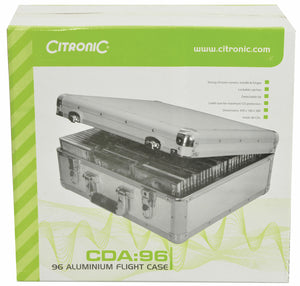 Citronic CDA:96 Aluminium CD Flight Case (Holds 96 CDs)