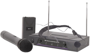 QTX VHF handheld + neckband wireless system 174.1 + 175.0MHz