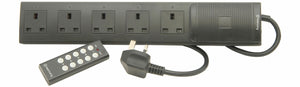 Wireless Remote Control 5 Gang Extension Lead