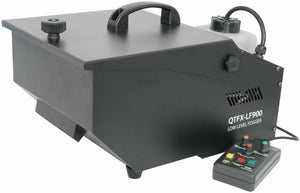 QTX QTFX-LF900 Low Level Fog Smoke Machine DJ Stage Band + Timer Remote 900W