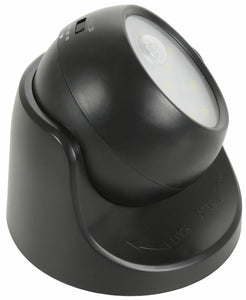lyyt Wireless LED Motion Sensor 360° Rotating IP44 Black