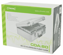 Load image into Gallery viewer, Citronic CDA:80 Aluminium Lockable CD Flight Case (Holds 80 CDs)