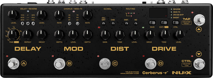 NUX Cerberus Pedal Multi Effects Guitar Pedal Distortion, Modulation, Delay