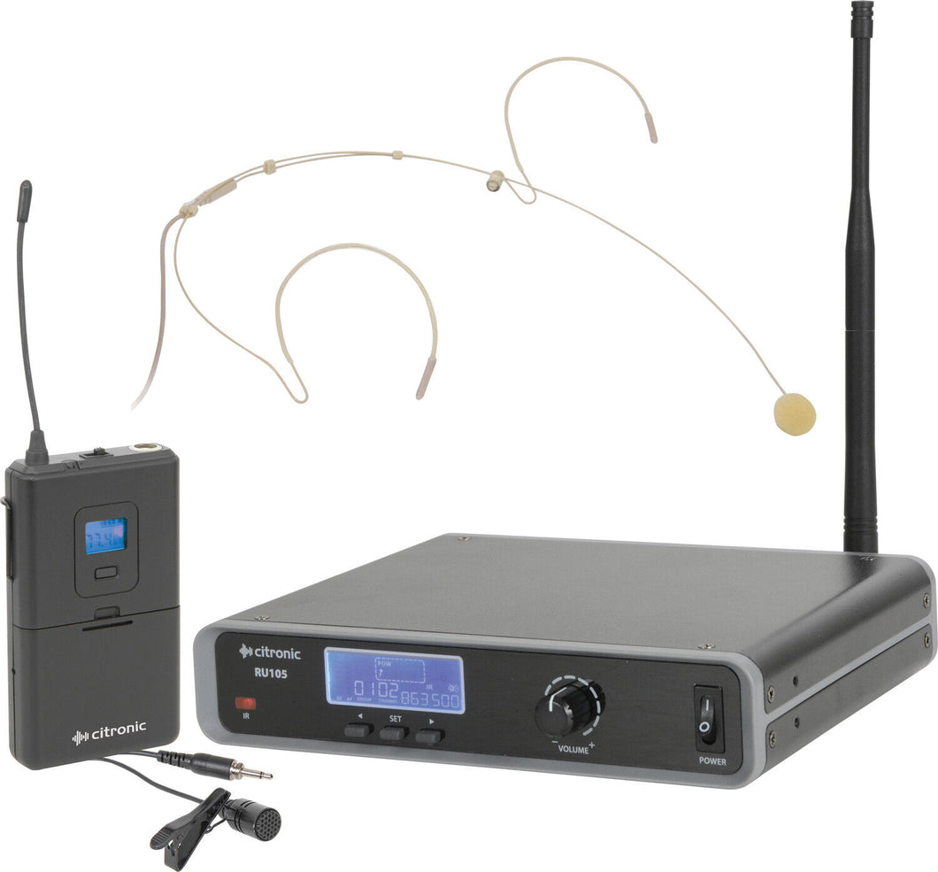 Citronic RU105-N Multi-UHF Neckband/Lavalier System