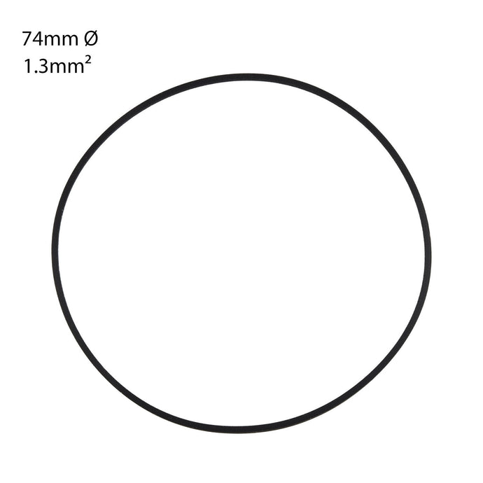 AUDIO/CASSETTE SQUARE SECTION DRIVE BELT. 74mm x 1.3mm (1 BELT)