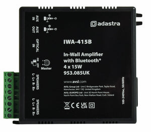 Adastra IWA415B In-wall Amplifier with Bluetooth 4 x 15W