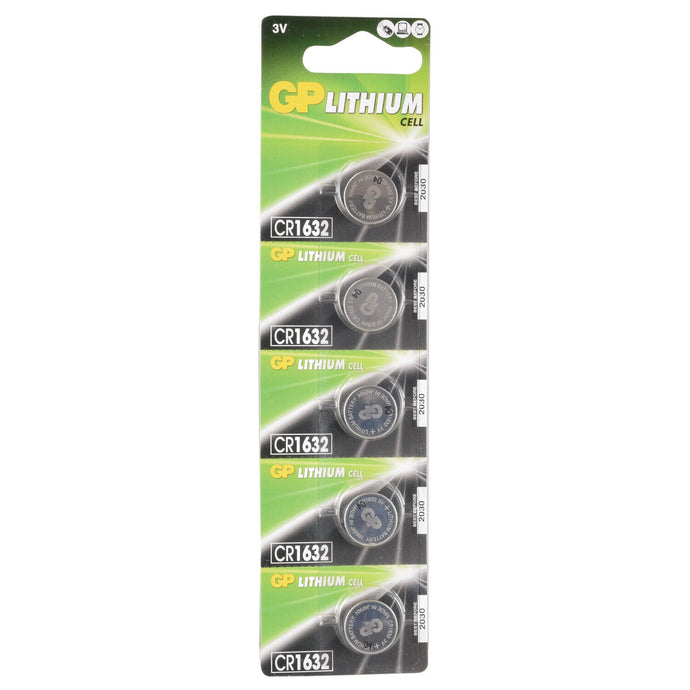 5 x GP CR1632 3V Lithium Coin  Button Cell Battery