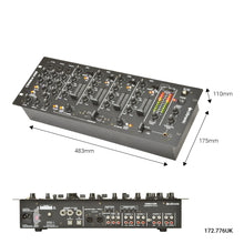 Load image into Gallery viewer, Citronic CDM8:4 USB 14 - INPUT 19&quot; RACK DJ MIXER 4 CHANNEL