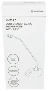 Conference/Paging Microphone with Base. Collar illuminates to indicate "on air"