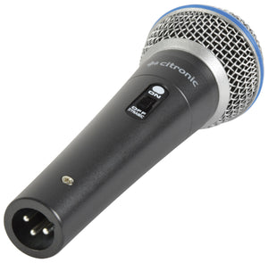 Citronic DM15 Dynamic Microphone Metal Body for Vocal and Karaoke inc Case