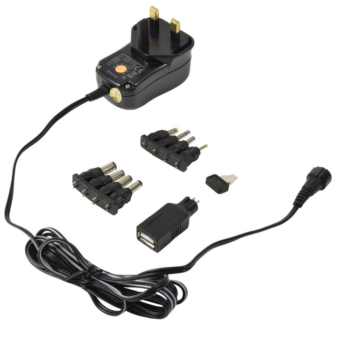 Energy Efficient UK Switch-mode Universal Power Supply 3 - 12 Volt 1000mA