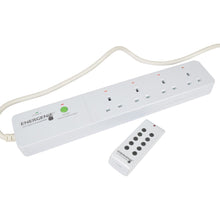 Load image into Gallery viewer, ENERGENIE 4 Gang Extension with Remote Control With Surge Protection