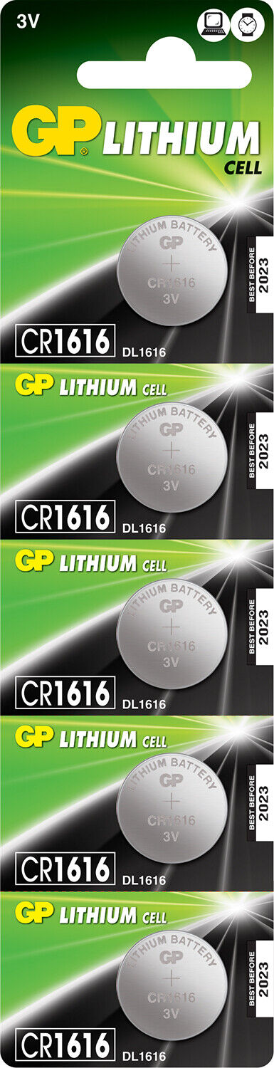 5 x GP CR1616 3V Lithium Coin  Button Cell Battery