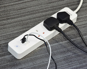 Mercury 3-Gang WiFi Smart Power Strip with USB and Surge Protection